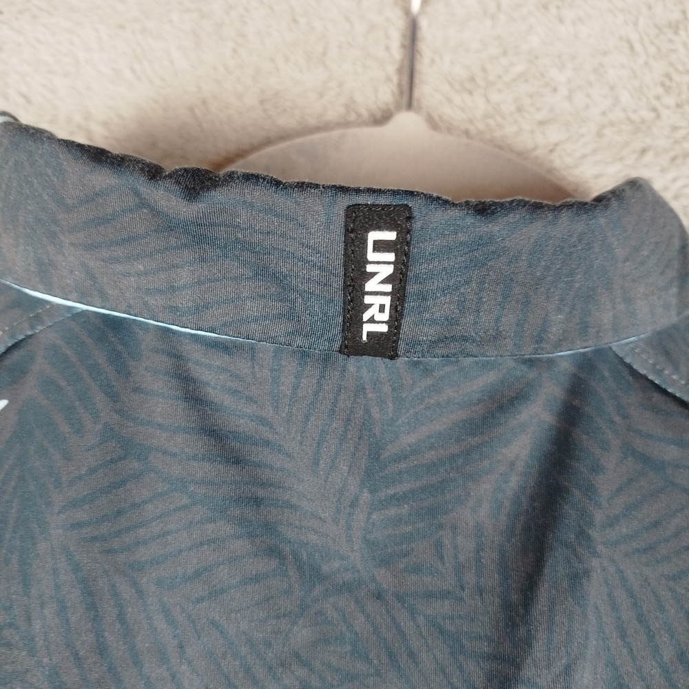 UNRL x Barstool Performance Golf Blue Navy Polo Shirt AOP Athletic Fit Mens L - Picture 8 of 11